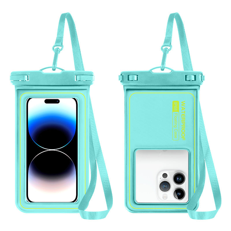 Outdoor Drifting Travel Diving Swimming Touch Screen Mobile Phone Waterproof Cover Cross-border Sponge Floating Mobile Phone Waterproof Bag