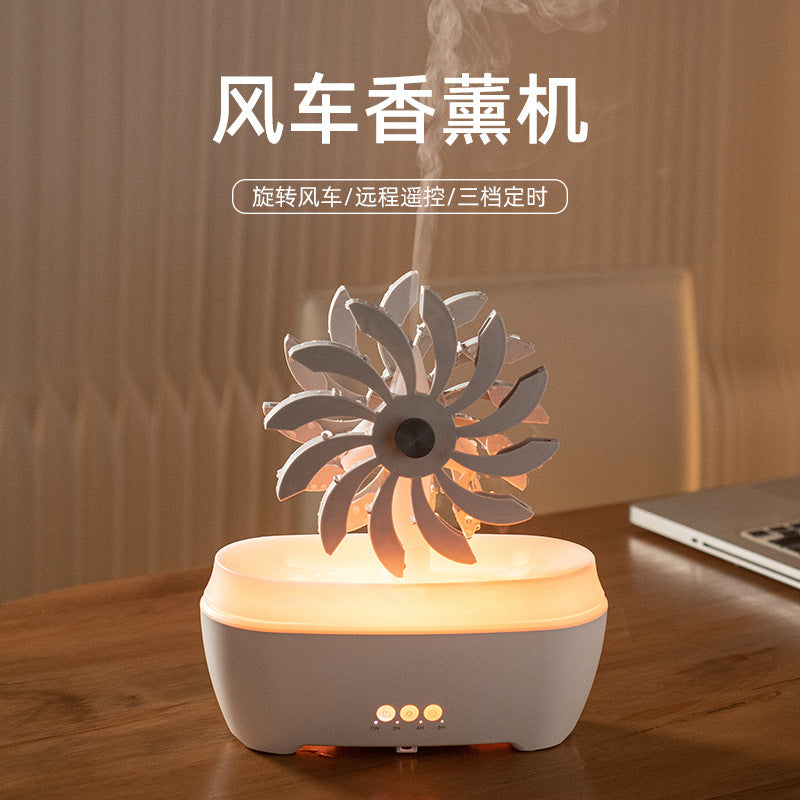 New Office Home Desktop Silent Essential Oil Diffuser Remote Control Water Drop Aromatherapy Machine Large Mist Humidifier