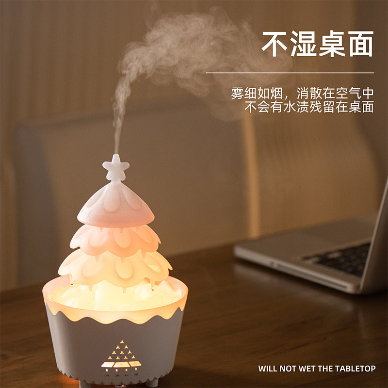 New Office Home Desktop Silent Essential Oil Diffuser Remote Control Water Drop Aromatherapy Machine Large Mist Humidifier