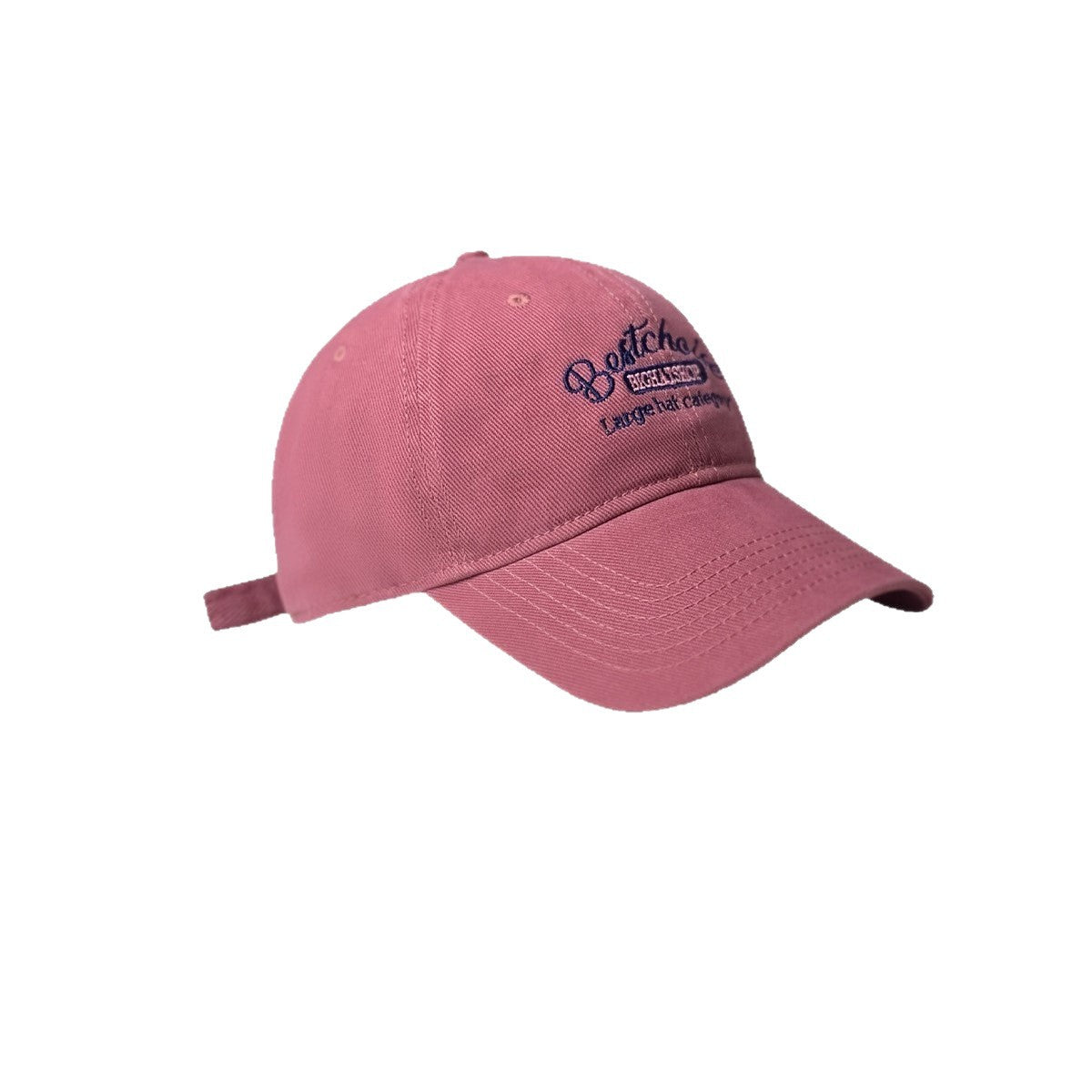 Face Small Hat Women's 2024 New Summer Baseball Cap American Retro Big Head Cap All-Match Soft Top