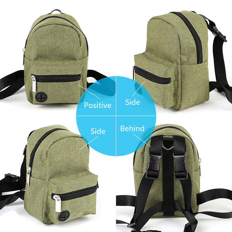 Export Quality Cross-border Pet Self-backpack Dog Bring Your Own Bag Teddy Golden Hair Backpack Cute Small Backpack