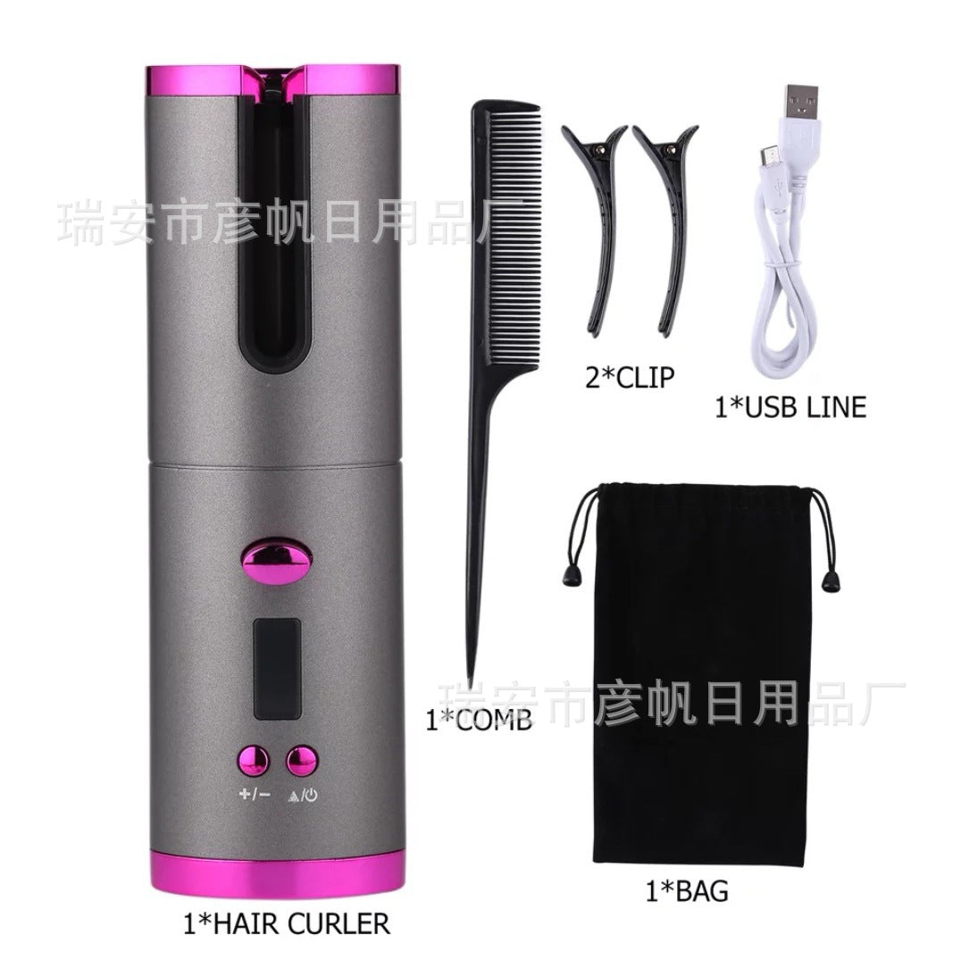 Foreign Trade Source Manufacturers Cross-border Amazon Explosion Models Factory Direct Sales Automatic Hair Curlers Wireless Portable USB Charging 8