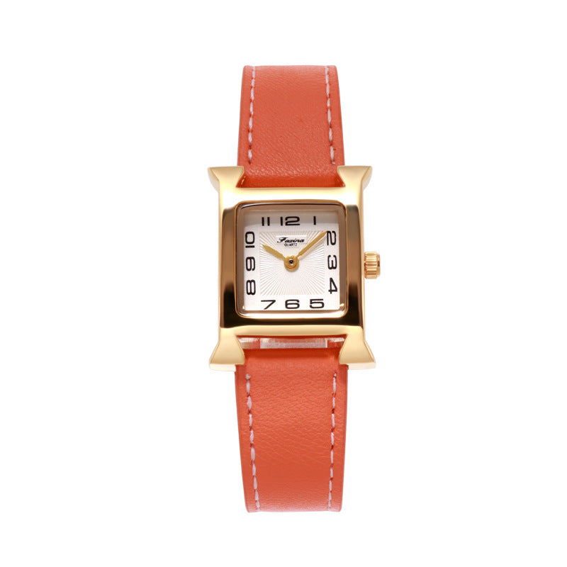 Fasina 2022 Casual Square Ladies Watch Bracelet Set Simple Belt Watch Women&#039;s Gift
