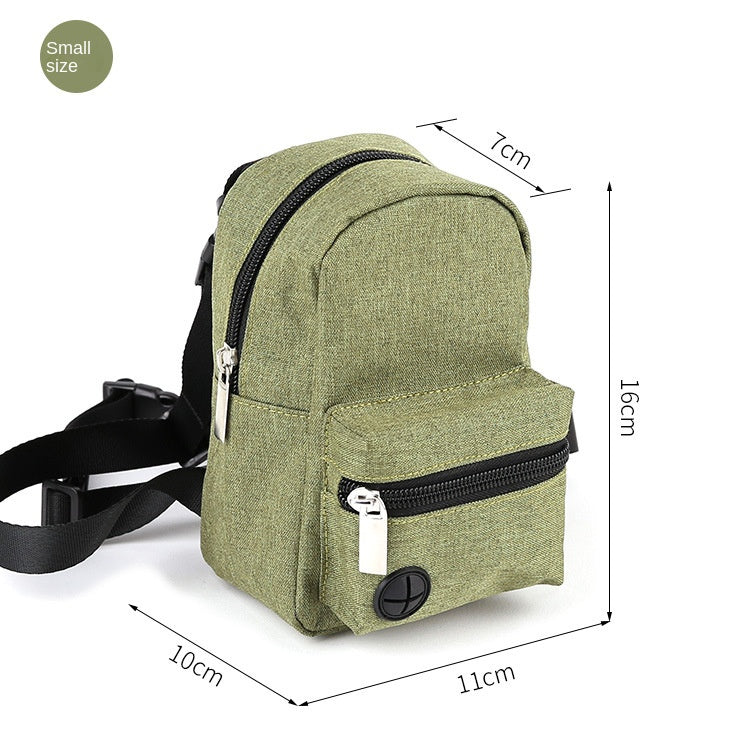 Export Quality Cross-border Pet Self-backpack Dog Bring Your Own Bag Teddy Golden Hair Backpack Cute Small Backpack