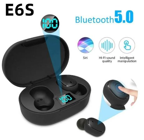 E6s Bluetooth Headset A6s Digital Display In-ear Mini Sports Earbuds E7s Wireless Bluetooth Headset