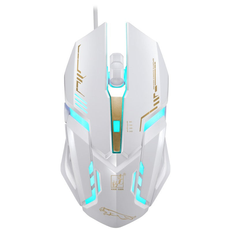 Colorful Luminous Mouse Internet Cafe Competitive Games Wired Increased USB Mouse
