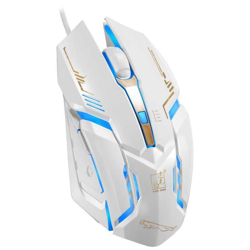 Colorful Luminous Mouse Internet Cafe Competitive Games Wired Increased USB Mouse