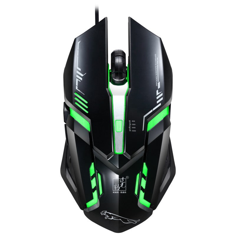 Colorful Luminous Mouse Internet Cafe Competitive Games Wired Increased USB Mouse