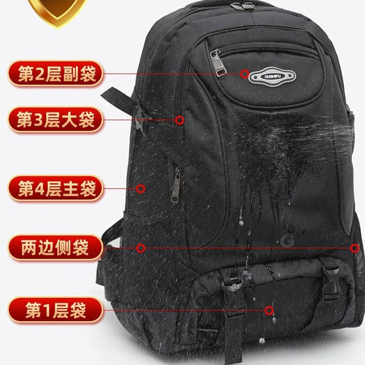 Large Capacity Mountaineering Bag Backpack Men's Backpack Travel Travel Large Capacity Oversized Business Trip Luggage Bag Large Backpack