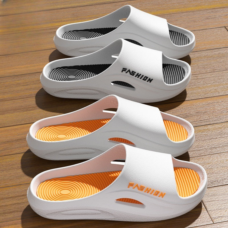 Non-Slip Slippers For Men Indoor Home Soft Bottom Household 2025 New Bathroom Bathing Couple Slippers Men's Outer Wear