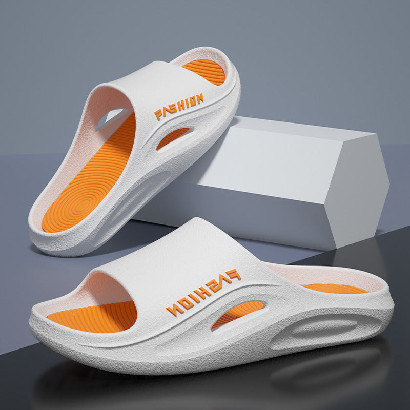 Non-Slip Slippers For Men Indoor Home Soft Bottom Household 2025 New Bathroom Bathing Couple Slippers Men's Outer Wear