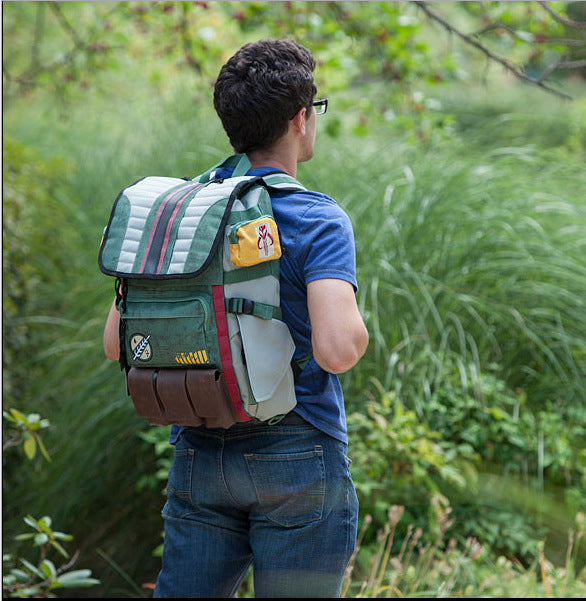 StarW Planet Surrounding War Backpack Casual Fashion Trend Multi-function Student Computer Schoolbag Backpack