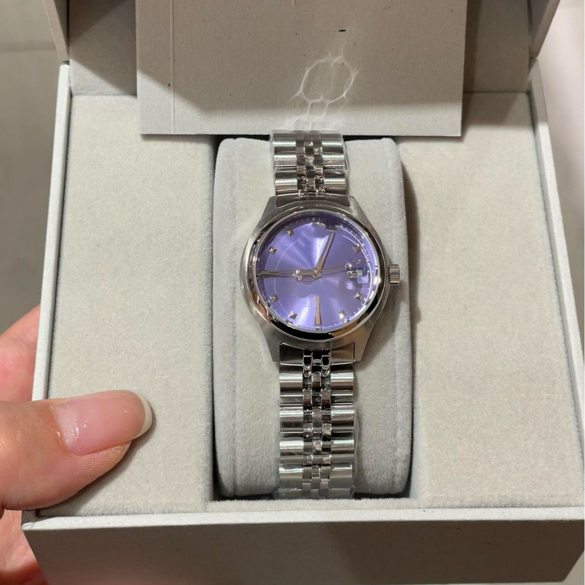 Micro-Ampere Watch New Pink Dial Empress Watch For Women Crushed Ice Blue Watch Dragon Fruit Purple White Moonlight Snake Bone