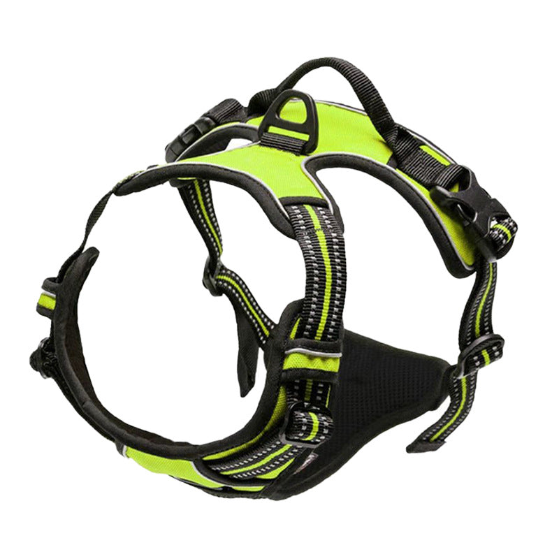 Amazon New Reflective Strap Large And Medium Sized Dog Chest Strap Vest Dog Traction Pet Supplies Wholesale