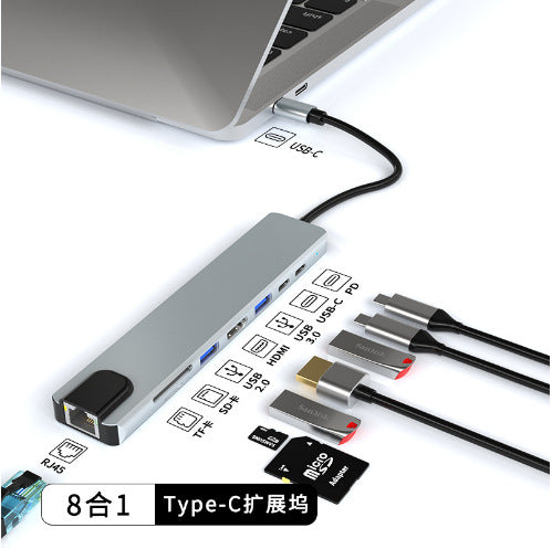 Popular Private Model Gigabit Type-c Docking Station Usb Hub Mobile Phone Wireless Charging Docking Station