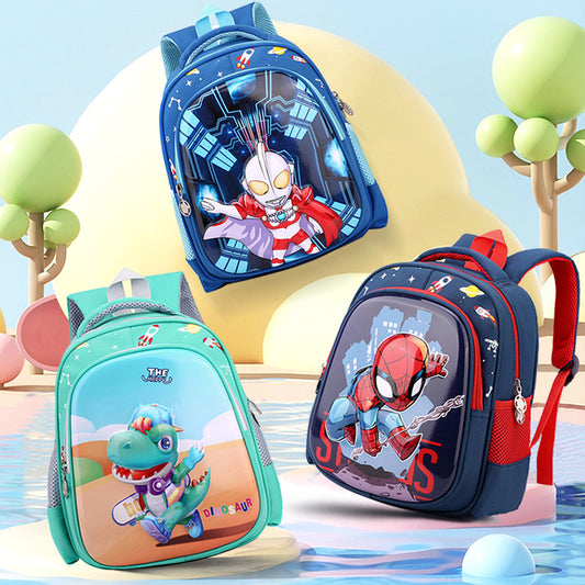 Kindergarten Schoolbag Boy 3-4-5 Years Old Children's Small Middle Class Dinosaur Spider-Man Cute Cartoon Backpack New Fashion 6