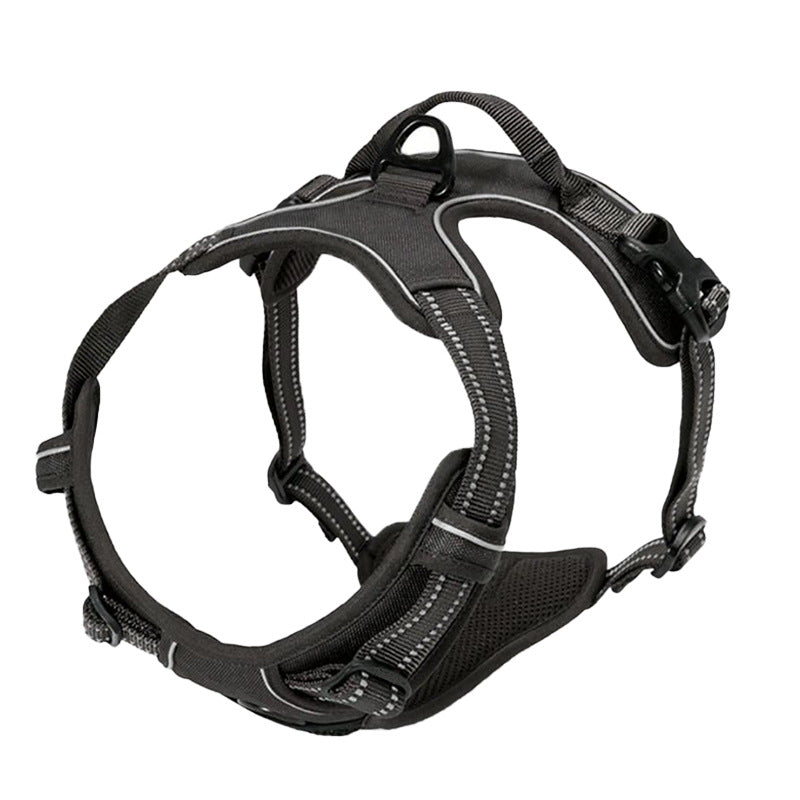 Amazon New Reflective Strap Large And Medium Sized Dog Chest Strap Vest Dog Traction Pet Supplies Wholesale