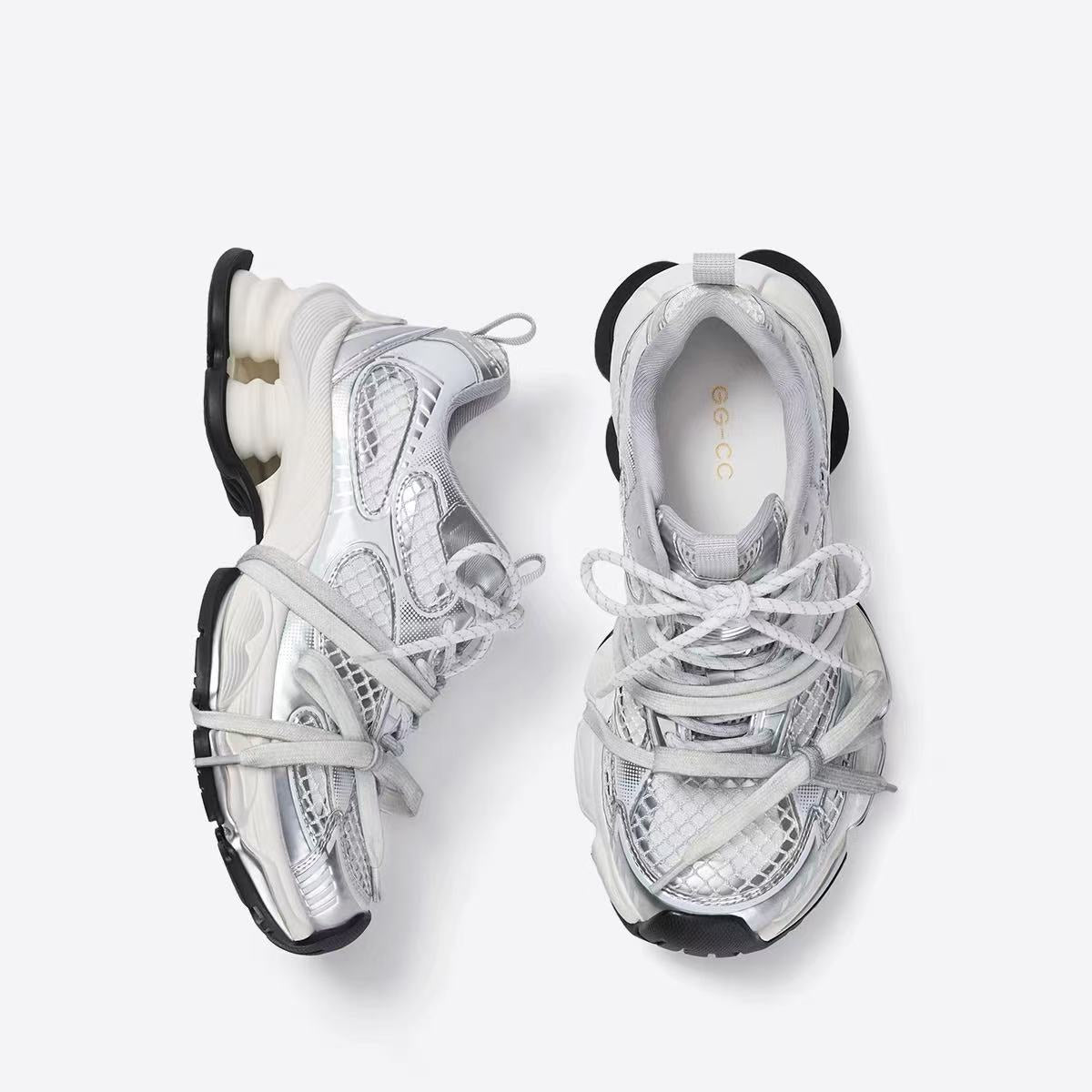 [Lin Yun Same Style] GGCC Xinghe Particle 2025 Spring New Style Old Thick-soled Torre Shoes Casual Shoes For Women