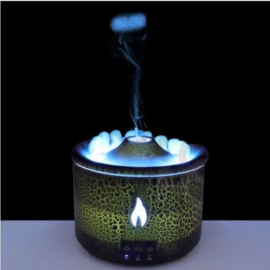 Flame Full Crack Volcano Humidifier Home Smoke Ring Aroma Diffuser Aroma Machine Aroma Machine Silent Jellyfish Aroma