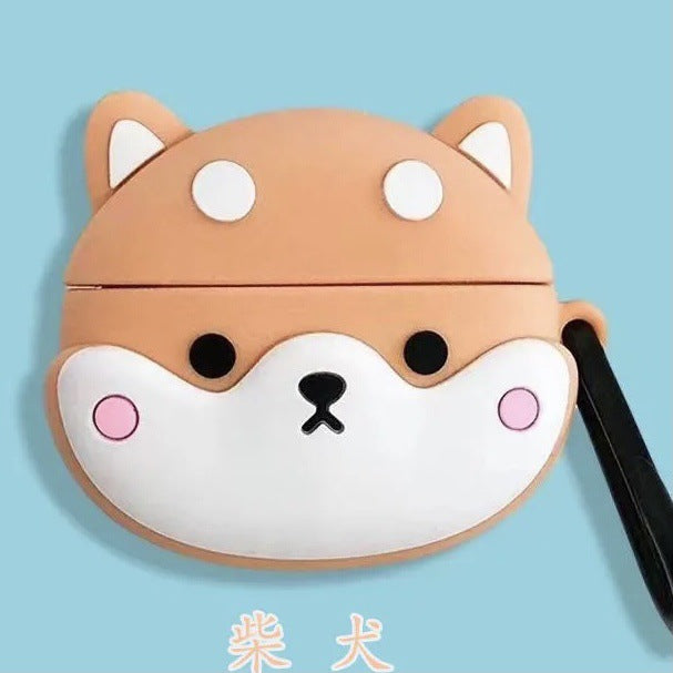 Suitable For Baseus E3 Earphone Cover Silicone Cartoon Soft Shell Couple Anti-fall Baseus E3 Protective Box Soft Cute Trendy