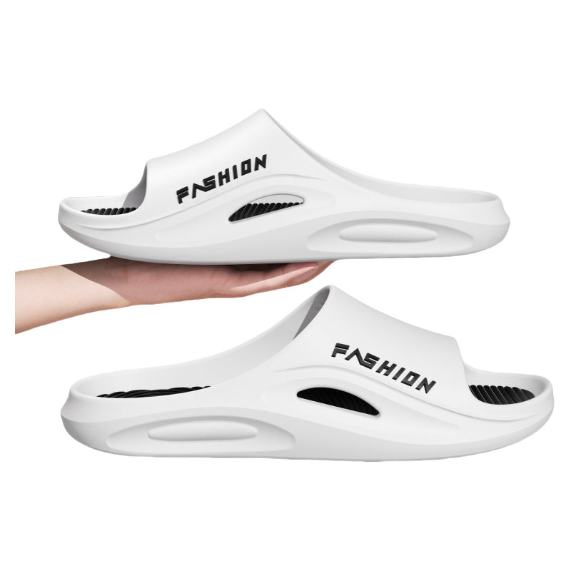 Non-Slip Slippers For Men Indoor Home Soft Bottom Household 2025 New Bathroom Bathing Couple Slippers Men's Outer Wear