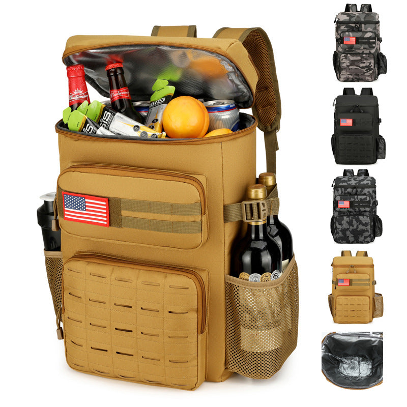 Backpack Cross-Border Outdoor Sports Hiking Camping Picnic Ice Bag Large Capacity Fresh-Keeping And Cold-Keeping Multi-Functional Thermal Bag