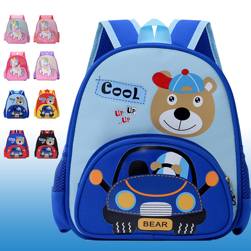 Children's School Bag 2024 New Cartoon Unicorn Kindergarten Girls' Backpack Cute Baby Lightweight Backpack