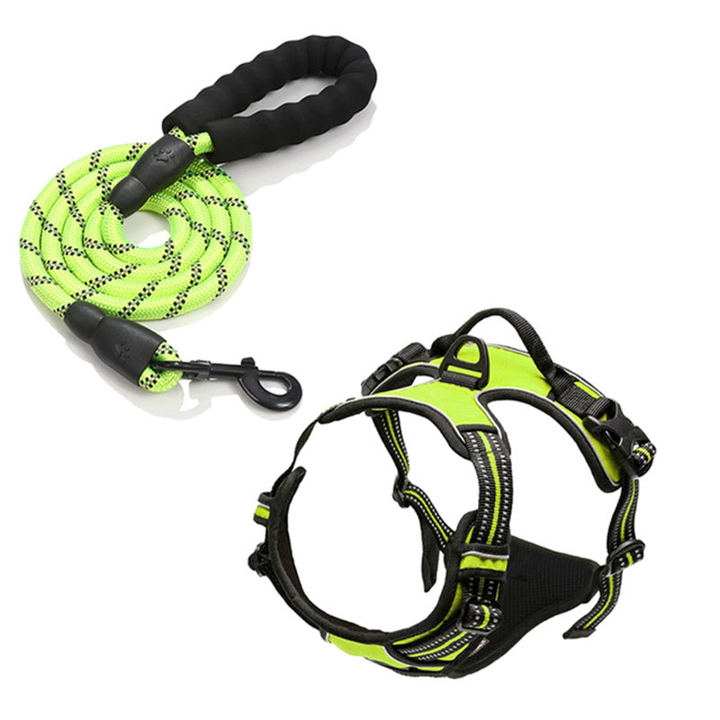 Amazon New Reflective Strap Large And Medium Sized Dog Chest Strap Vest Dog Traction Pet Supplies Wholesale