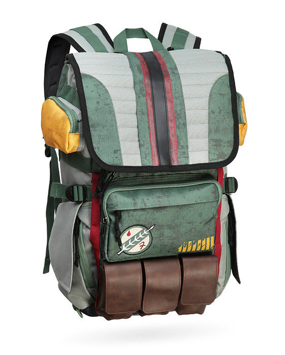 StarW Planet Surrounding War Backpack Casual Fashion Trend Multi-function Student Computer Schoolbag Backpack