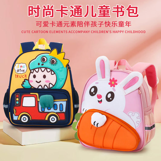 Children's Schoolbag New Rabbit Dinosaur Kindergarten Schoolbag 3-6 Years Old Boys And Girls Backpack Lightweight Backpack
