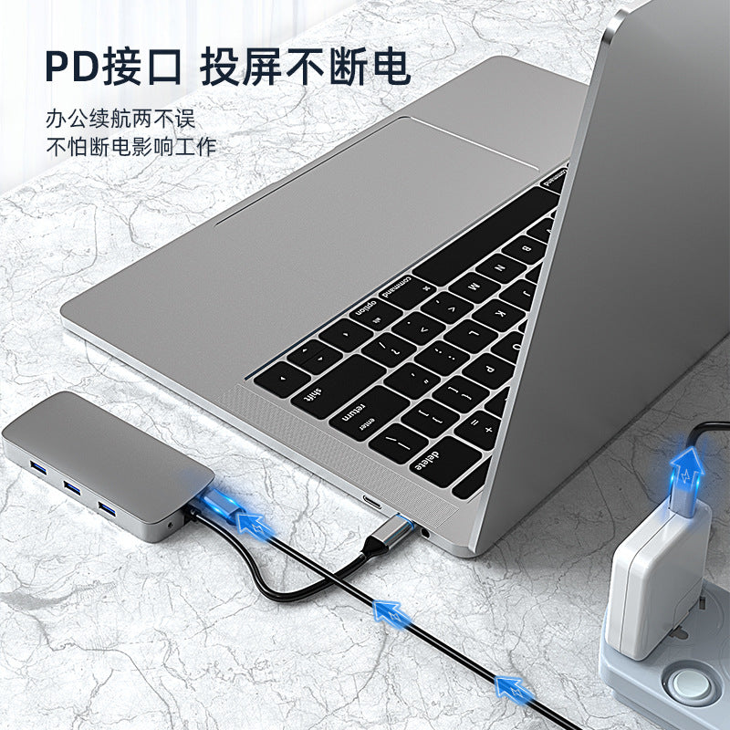 Popular Private Model Gigabit Type-c Docking Station Usb Hub Mobile Phone Wireless Charging Docking Station