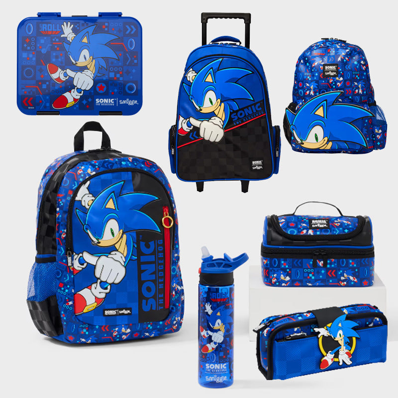 Australian Smiggle Kidsren's Schoolbag Sonic Large Cartoon Backpack Large Capacity Backpack For Men And Women