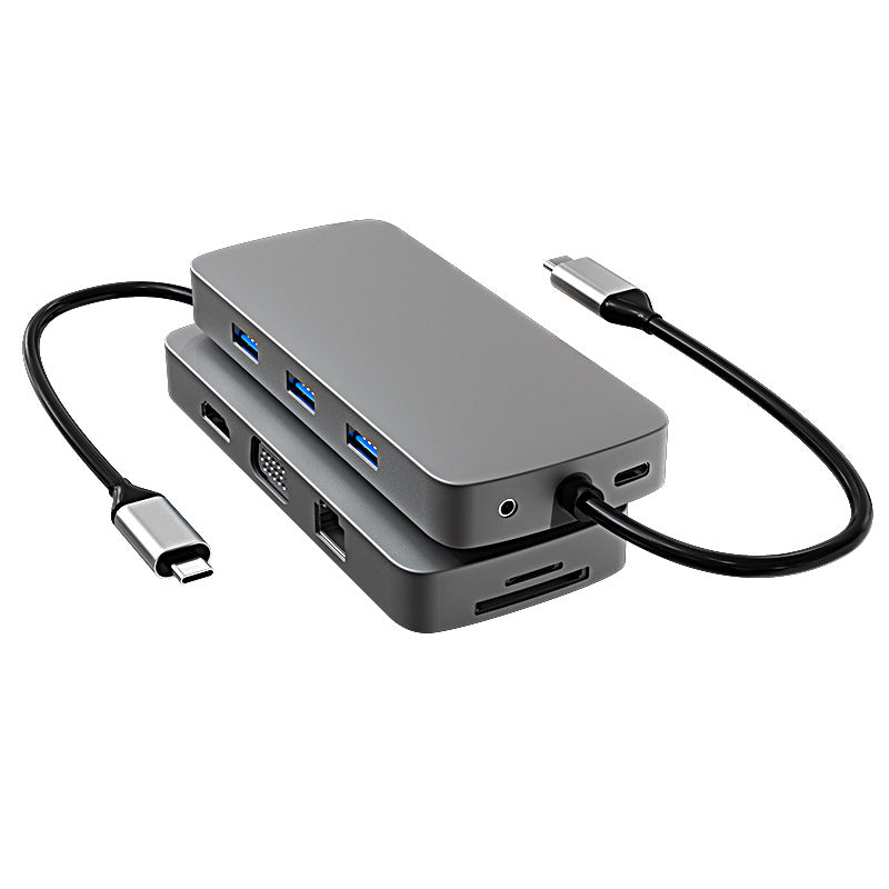 Popular Private Model Gigabit Type-c Docking Station Usb Hub Mobile Phone Wireless Charging Docking Station