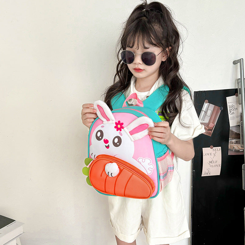 Children's Schoolbag New Rabbit Dinosaur Kindergarten Schoolbag 3-6 Years Old Boys And Girls Backpack Lightweight Backpack