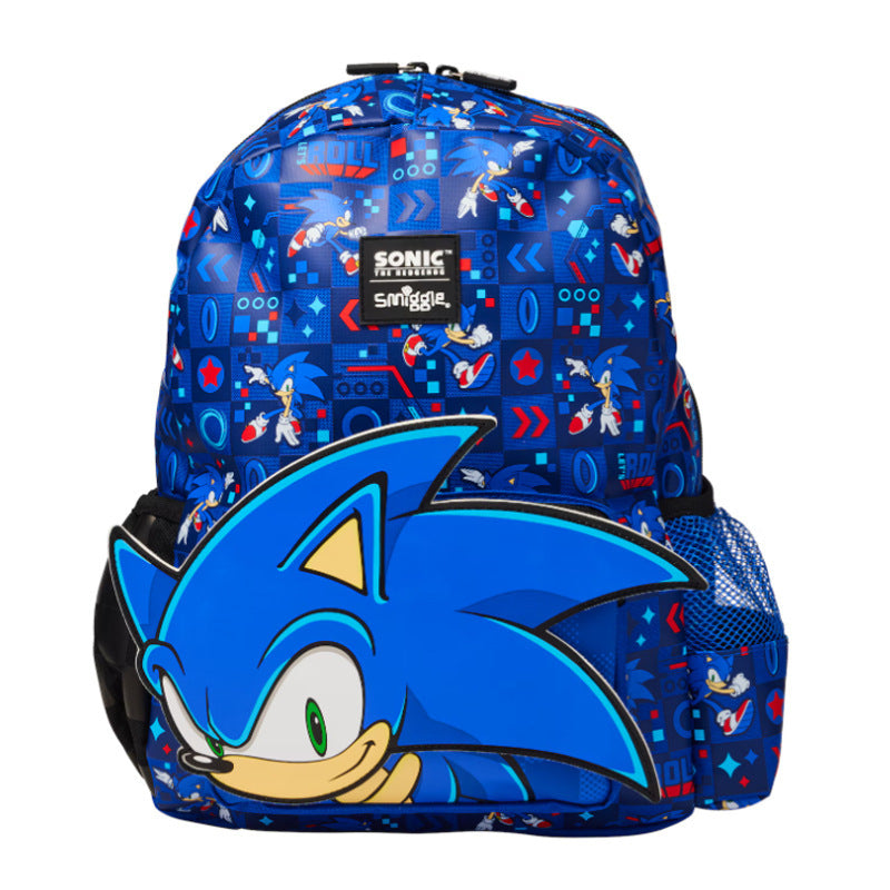 Australian Smiggle Kidsren's Schoolbag Sonic Large Cartoon Backpack Large Capacity Backpack For Men And Women