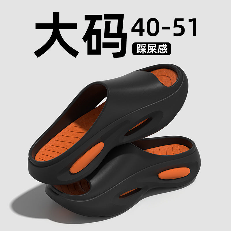 Large Size Slippers Men's Summer Outer Wear 2024 New 49 Plus Fat Wear-resistant 50 Extra Large Size Sandals And Slippers Men's Non-slip