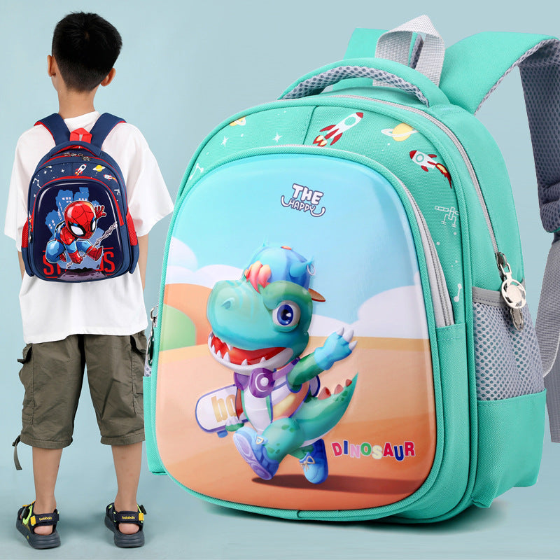 Kindergarten Schoolbag Boy 3-4-5 Years Old Children's Small Middle Class Dinosaur Spider-Man Cute Cartoon Backpack New Fashion 6