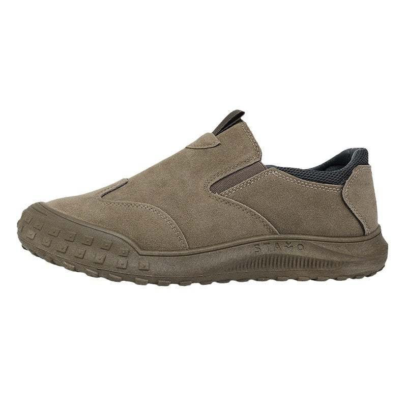 24 Spring Explosions Labor Protection Shoes Men's Shoes Low-top Waterproof Leather Boots Men's Outdoor Non-slip Wear-resistant Casual Work Shoes