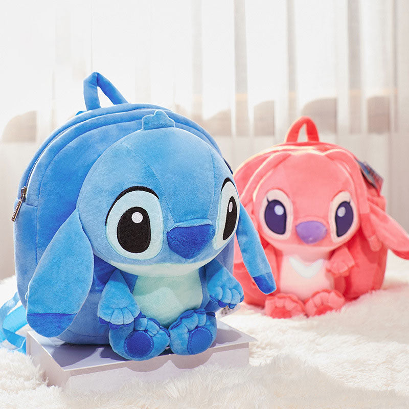 Disney Genuine Mickey Minnie Schoolbag Stitch Tigger Backpack Children&#039;s Primary School Birthday Gift