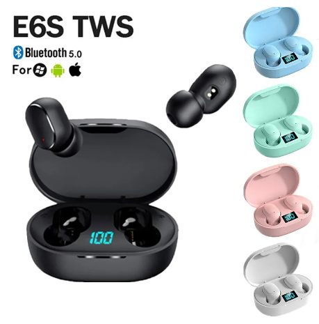 E6s Bluetooth Headset A6s Digital Display In-ear Mini Sports Earbuds E7s Wireless Bluetooth Headset